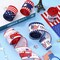 30 Yards Patriotic Wired Edge Ribbon – 5 Rolls Red, White & Blue Star Stripe Burlap Ribbon for 4th of July, Independence Day, Crafting, Gift Wrapping & DIY Decorations